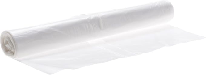 Plastic afvalzak HDPE 48x50 cm 12µ - transparant