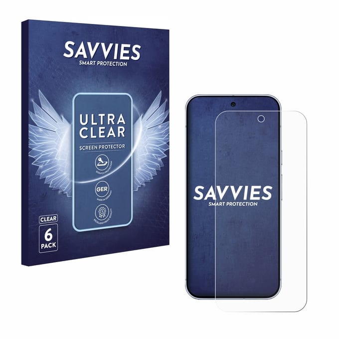 Savvies - Screenprotector voor Google Pixel 10 Pro XL - Folie Beschermfolie transparant 6 Stuks