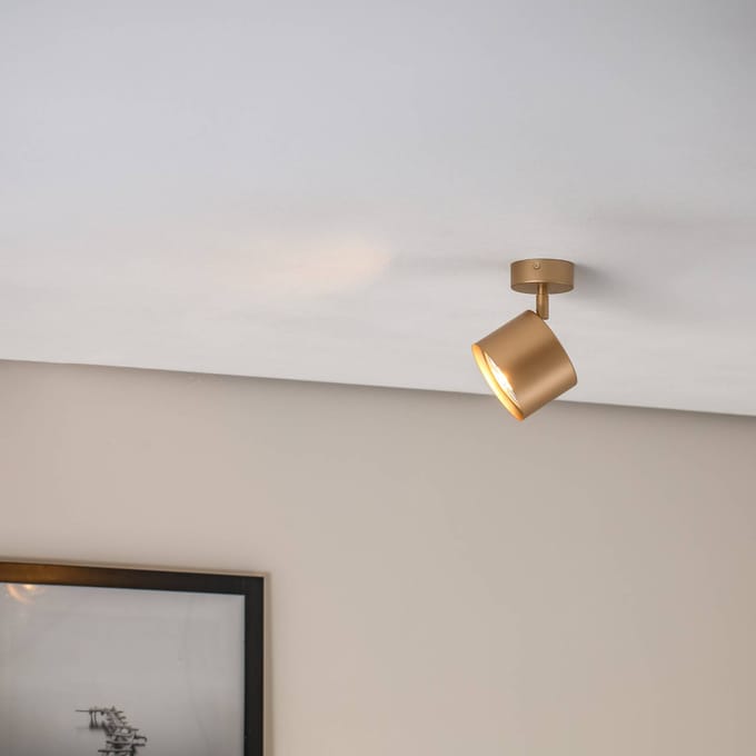 Argon Plafondspot Chloe verstelbaar 1-lamp, goud