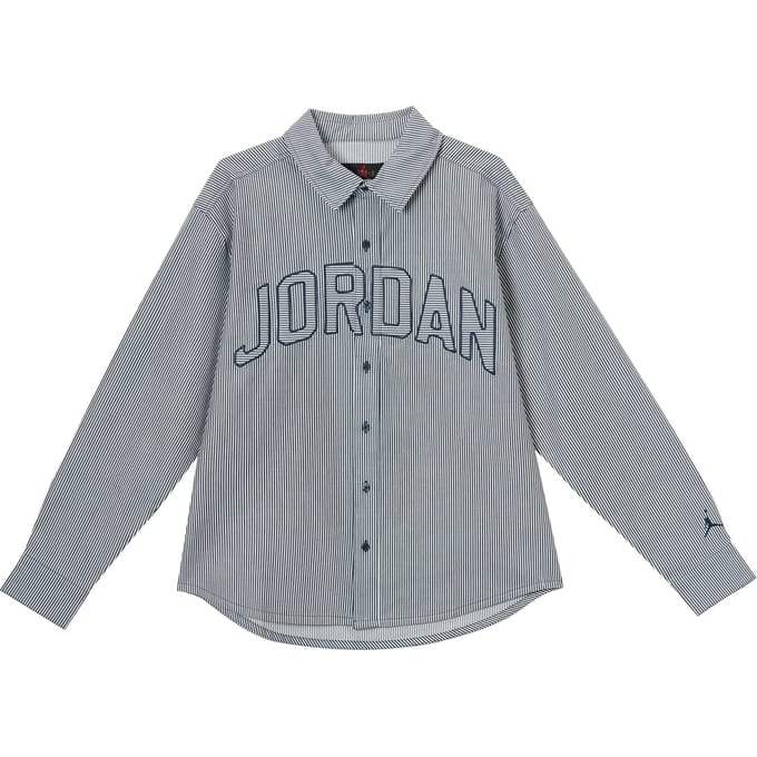 Chemises Jordan Air Hommes Bleu Gris Col Modéré 2XL gray