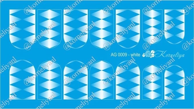 Korneliya Airbrush Waterdecal AG 0009 White