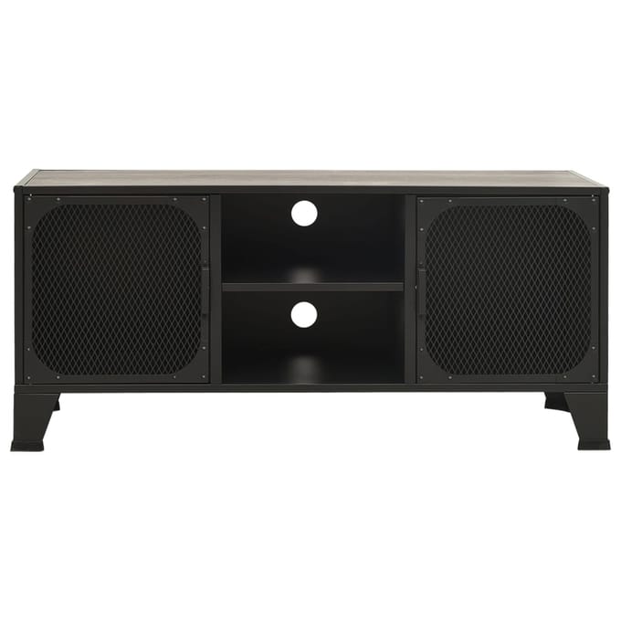 vidaXL - Tv-meubel - 105x36x47 - cm - metaal - en - MDF - grijs