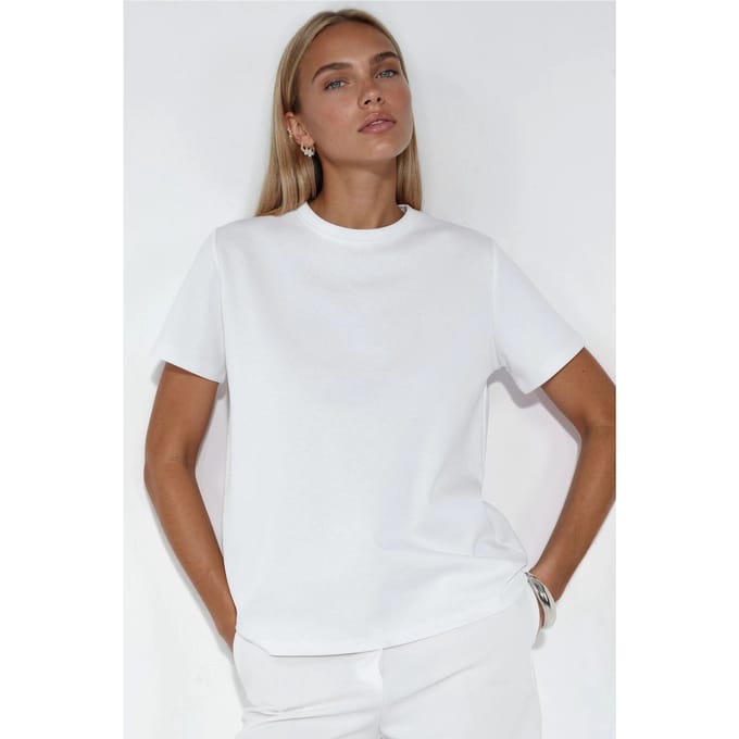 Effen Ronde Hals T-Shirt