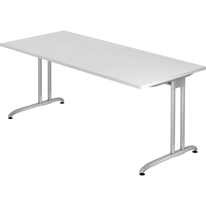 Bureautafel TARA, C-poot, rechthoek, B 1800 x D 800 x H 720 mm, wit