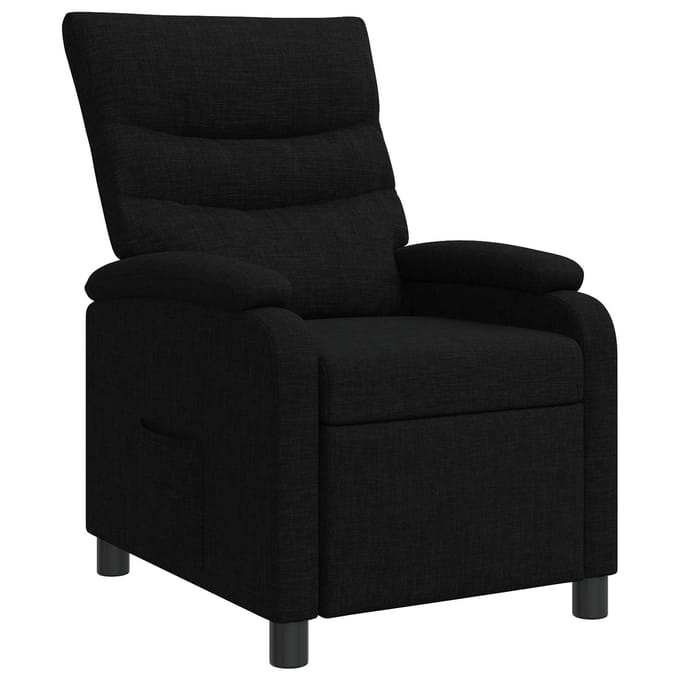 vidaXL - Recliner - Zwart - Stof