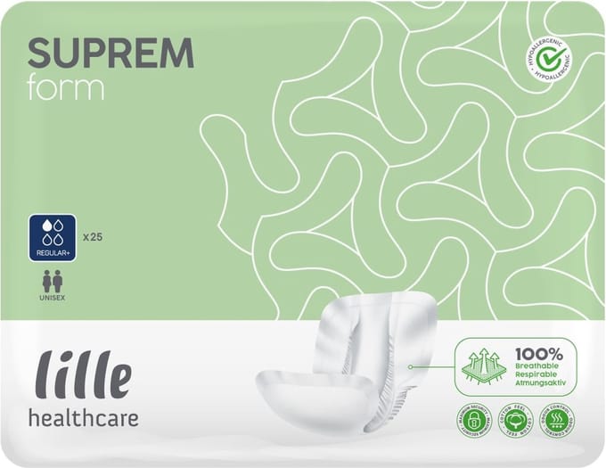 Lille Suprem Form Regular PLUS - Anatomisch verband - Incontinentieverband - 4 x 25/stuks