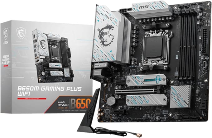 MSI B650M GAMING PLUS WIFI - Moederbord - Micro-ATX - Socket AM5 - AMD B650 - DDR5 - Realtek ALC897 - Realtek 2.5G LAN