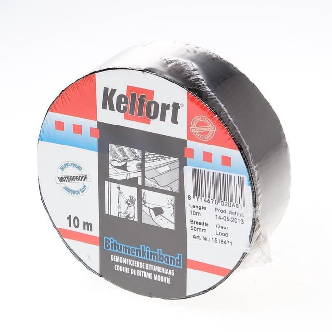 Kelfort Bitumenkimband loodkleurig 10 meter x 50mm