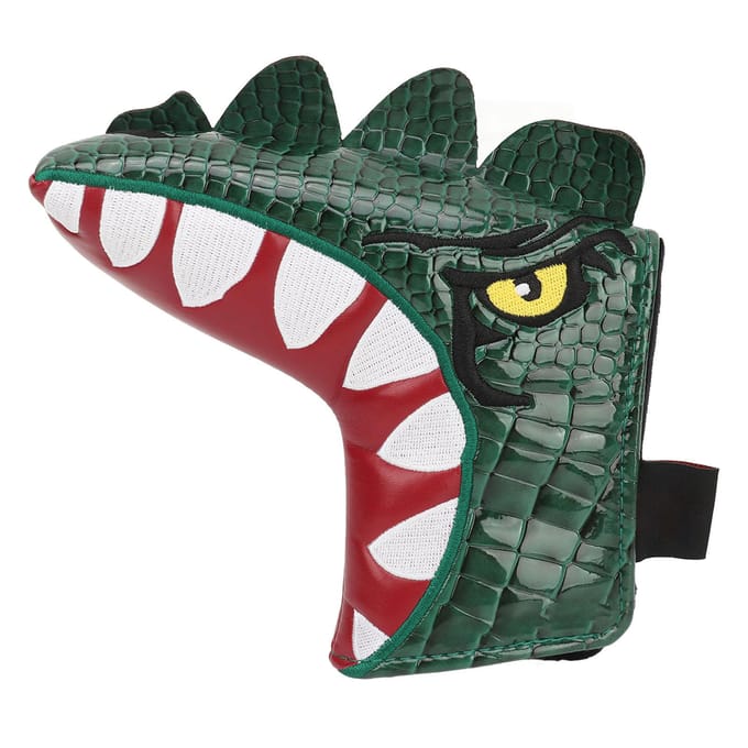 Dinosaurusvormige Golfputter Hoes Headcover Golf Blad Putter Cover PU Waterdichte Stof Zacht gray