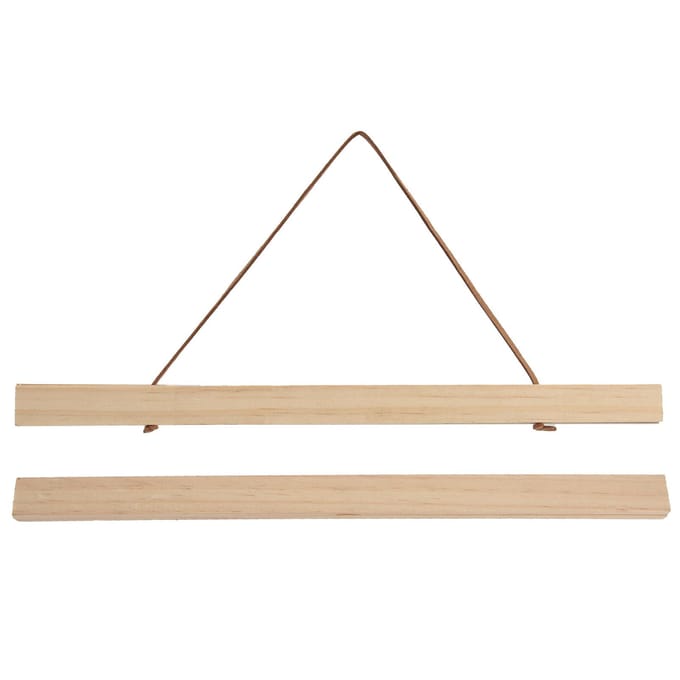 Houten Posterhanger DIY Magnetisch Hangframe voor beige