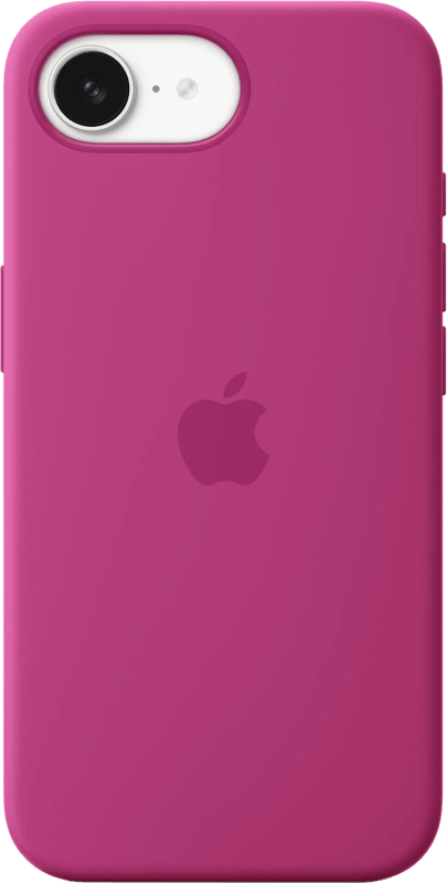 Apple iPhone 16e Siliconen Hoesje Fuchsia