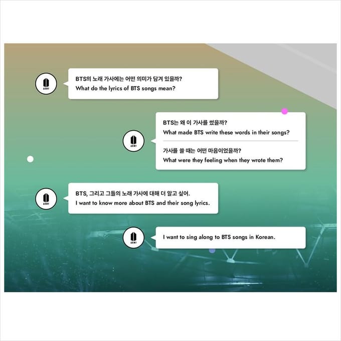 BTS-LYRICS BINNENIN 1EA