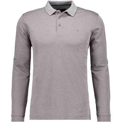Ragman Polo Soft Knit Modern Fit Easy Care Zilvergrijs / male