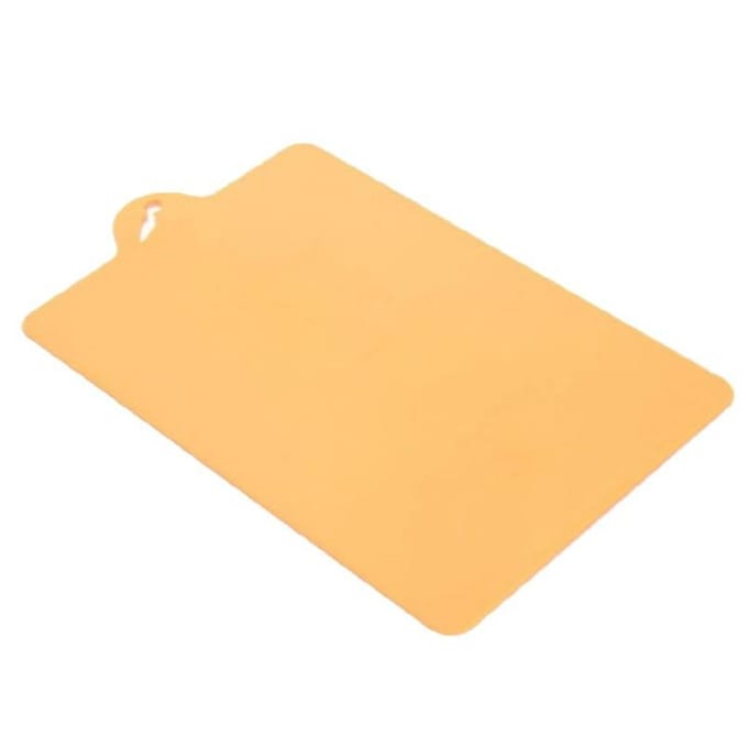 Planche à découper flexible pour cuisine Groupe de planches à découper colorées avec poignée facile à suspendre orange
