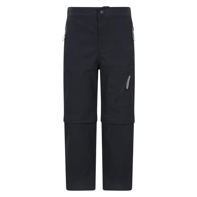 Mountain Warehouse Boswaterbestendige afritsbroek voor kinderen/kinderen (Zwart)