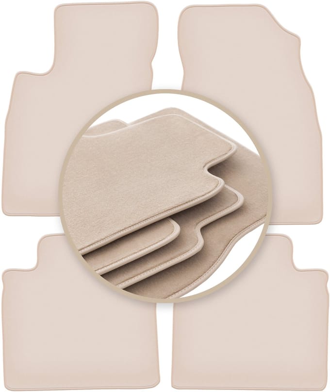 PREMIUM beige vloermatten voor: Kia Opirus sedan 2002-2011