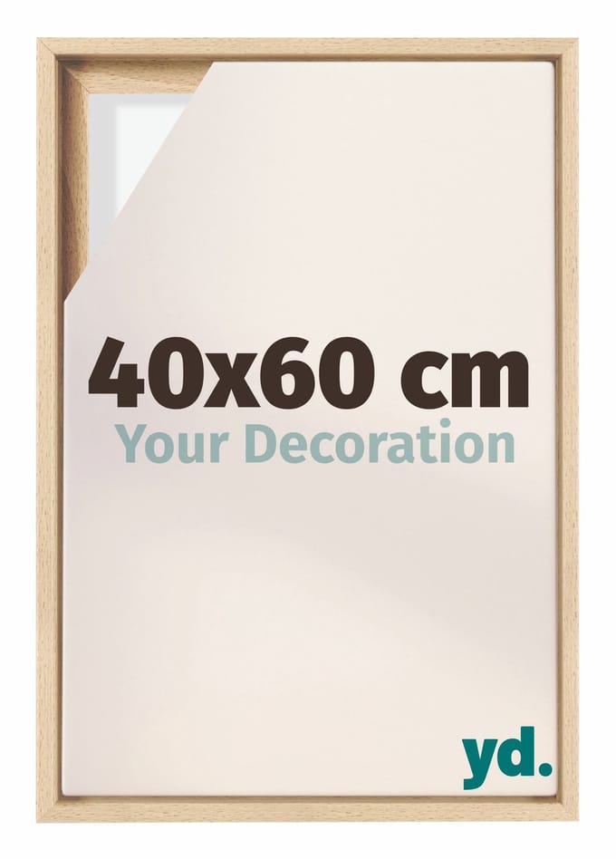 yd, Baklijst 40x60 cm Wit Mat - Lijst voor Canvasdoek - MDF Lyon