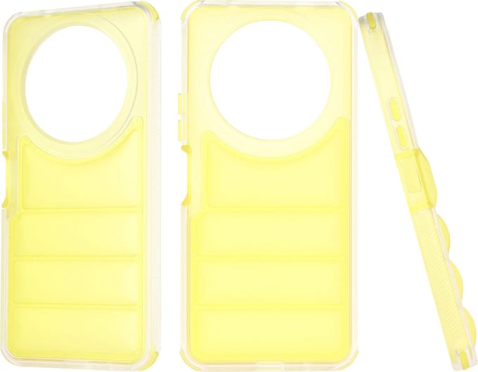 Hoesje geschikt voor Xiaomi Redmi A3/A3x - Techsuit Wave Shield Shockproof Hard Case Back Cover - Geel
