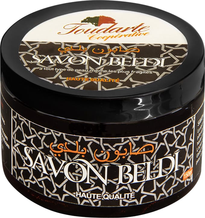 Sabon Beldi - Olijfolie - Marokkaanse Zwarte Zeep - Bodyscrub - 150 g