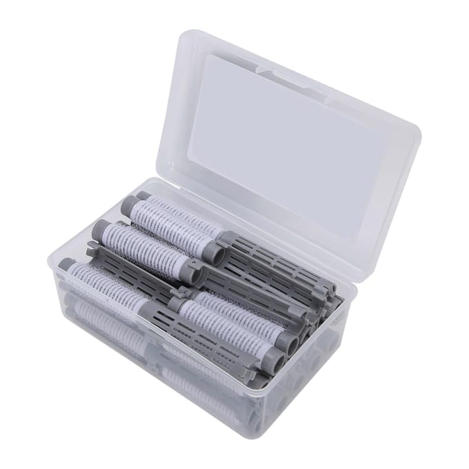 20 stuks Haar Permanent Staven Pluizige Permanent Staven Haarroller Kruller Kappersgereedschap Kit Grey