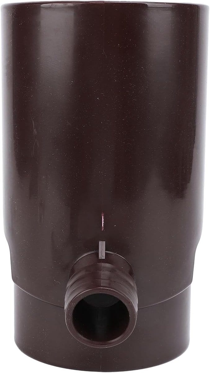 Regenwater Omleider - Water Collector - Water Besparen - Uniek Rond Ontwerp - 10 cm Diameter - Bruin