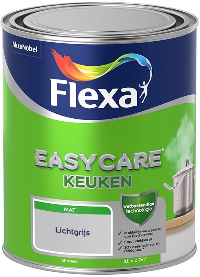 Flexa - Easycare Keuken - Lichtgrijs - Mengverf - 1 L