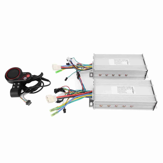 Dual Drive 3648V 1000W Elektrische Fiets Borstelloze Controller LH100 Kleuren LCD Scherm white