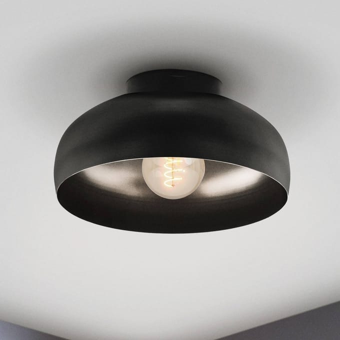 EGLO Mogano 2 Plafondlamp - E27 - Ø28 cm - Zwart