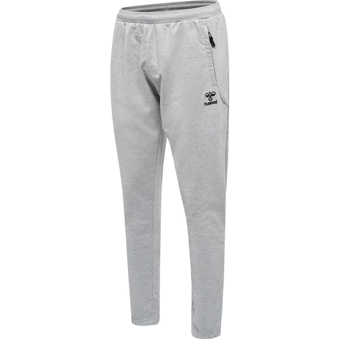 Hummel Hose Hmlmove Grid Cotton Pants Grey Melange-S