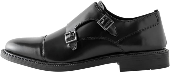 Next - Heren - Dubbele Monk-schoenen - Zwart