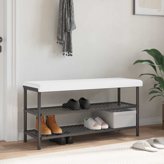vidaXL - Bankkussen - Stof - Wit - Diepte - 35 - cm