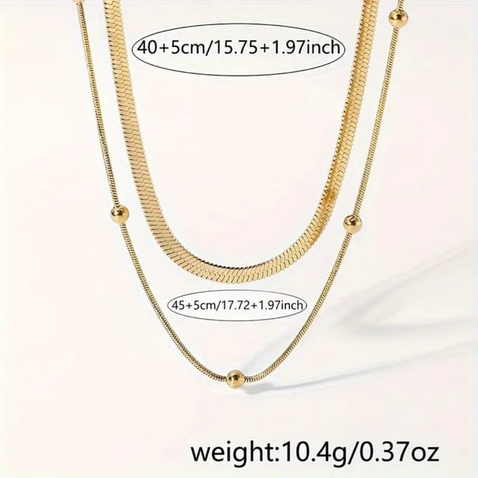 Nivard Ketting - Dames - Staal - Nep zilver - Met Hanger - Set - Staal