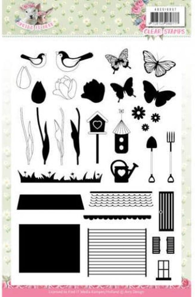 Amy Design - Clearstamp - Spring is here - ADCS10057