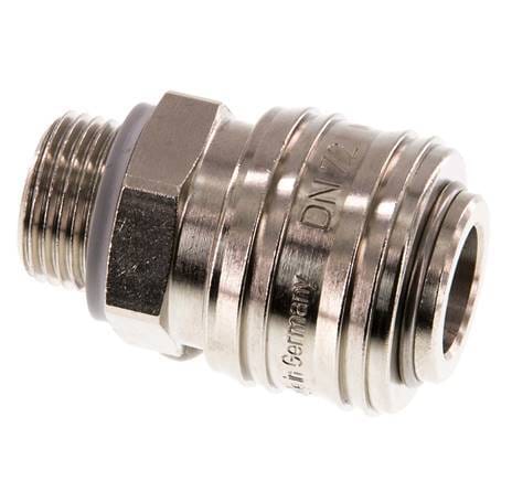 Vernikkeld Messing DN 7.2 (Euro) Luchtkoppeling Snelkoppeling G 3/8 inch Buitendraad