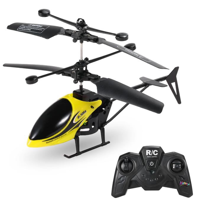 Hélicoptère RC télécommandé, Mini jouet RC pour enfants jaune