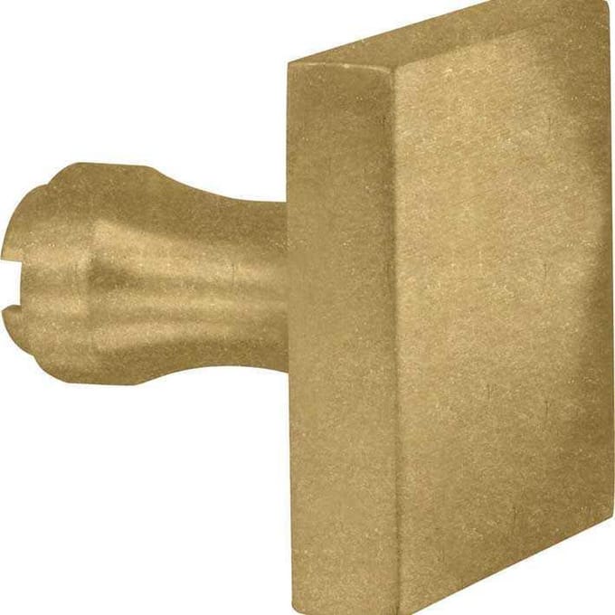 Knop tbv SKG schild Bauhaus messing antiek