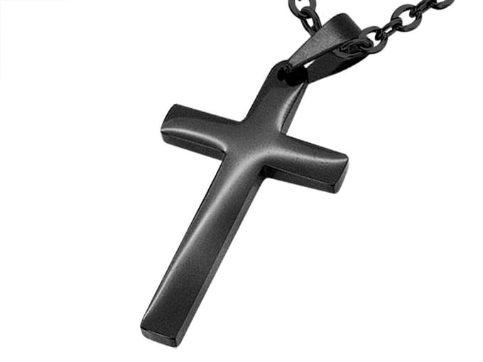 Amanto Ketting Boyce - 316L Staal - Kruis - 37x21mm - 60cm