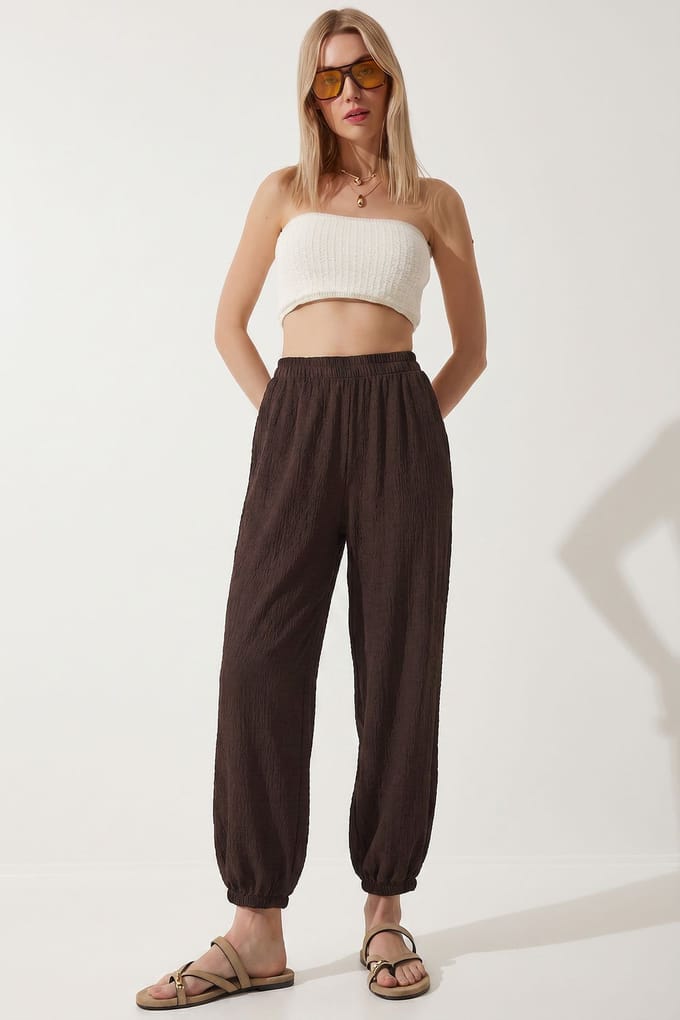 Dames Korte Crepe Salwar Broek