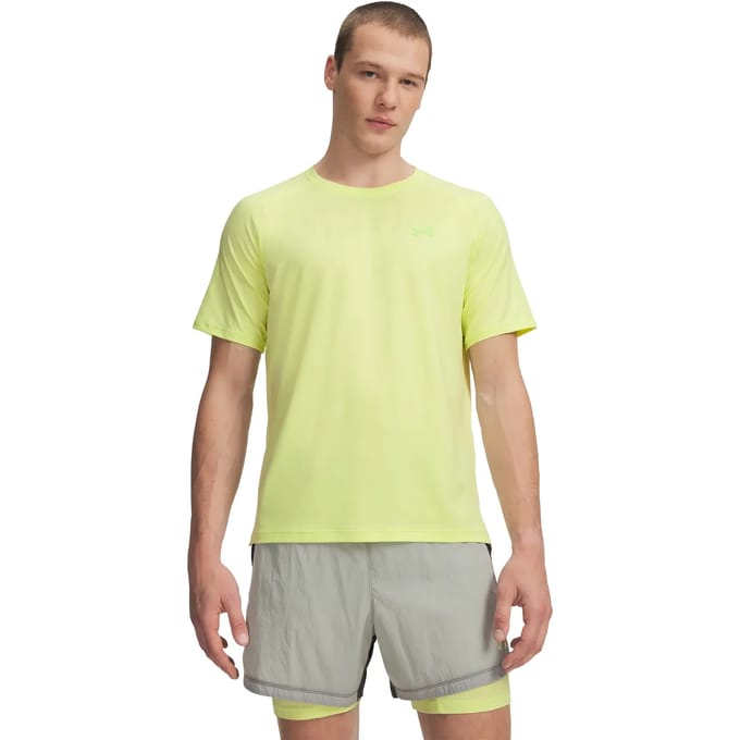 Under Armour Explor Trail Run Graphic  Hardloopshirt Heren-lichtgroen, zwart