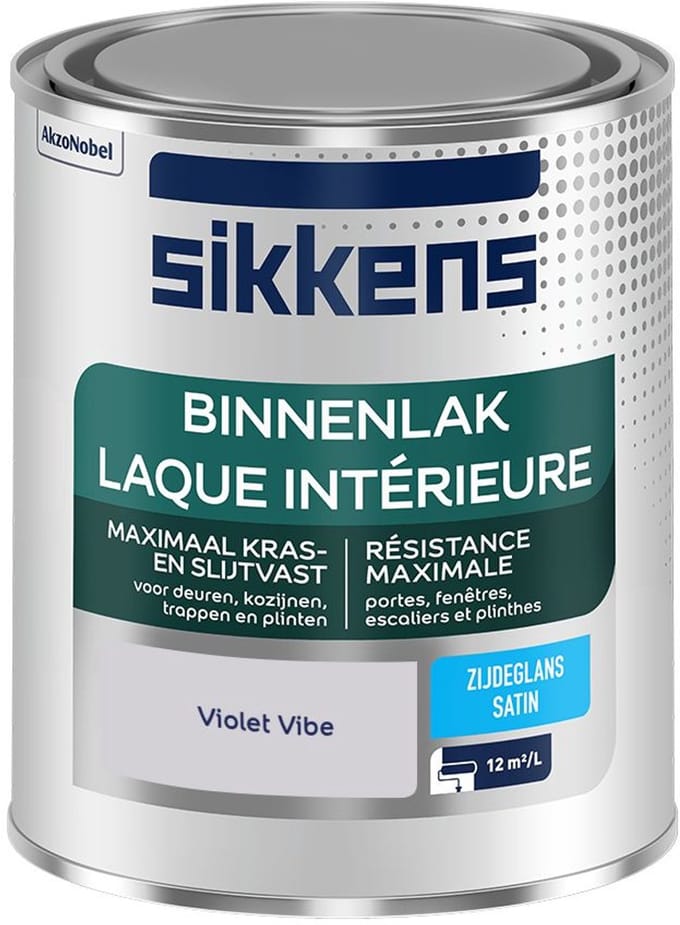 Sikkens - Binnenlak Zijdeglans - Violet Vibe - Mengverf - 750 Ml