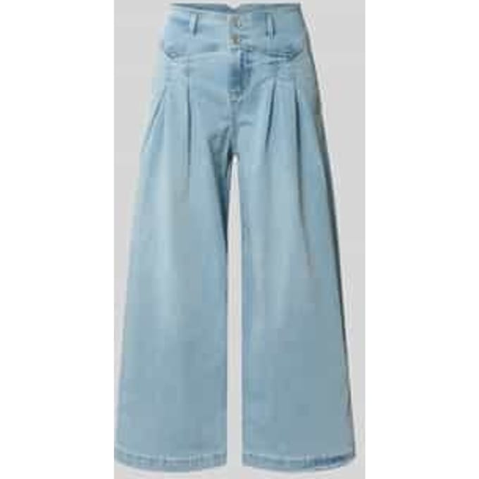Palazzo-jeans met achterzakken model 'Liv'