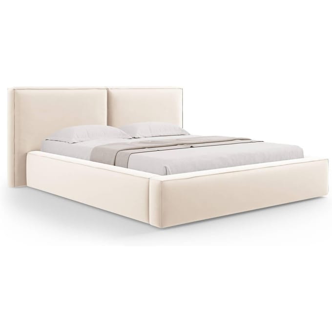 Bedframe Jodie met opbergruimte velvet 160 x 200 cm | Micadoni