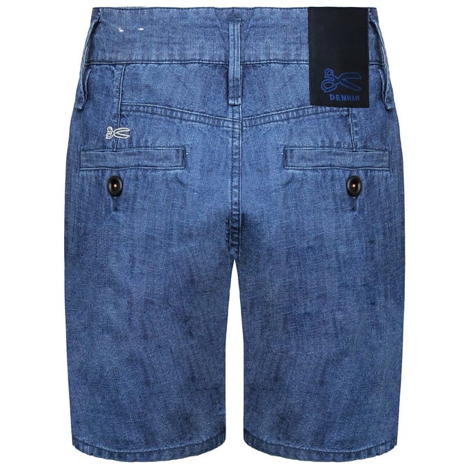 Denham Tokyo Apex Heren Blauwe Denim Shorts