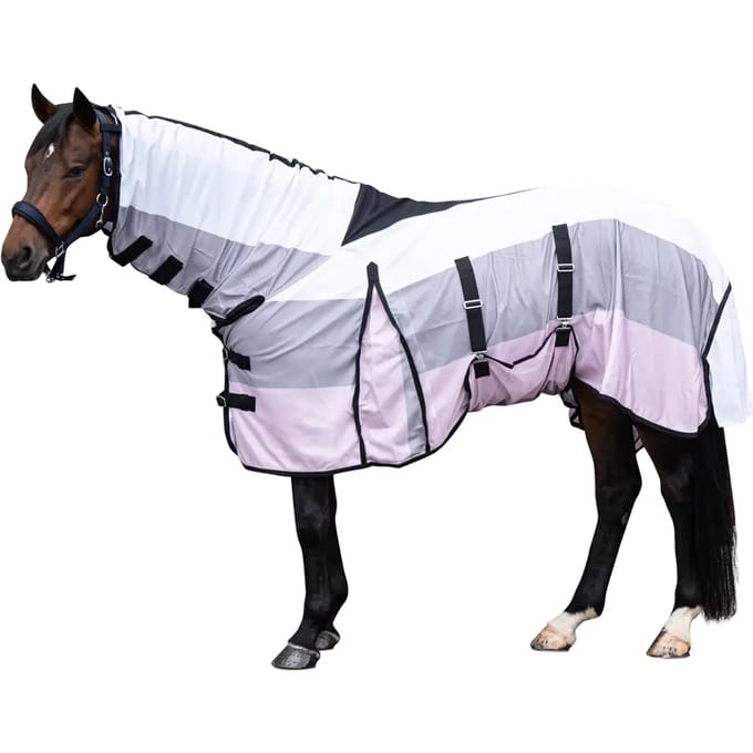 Paardenvliegendeken met halsdekking HKM Strong