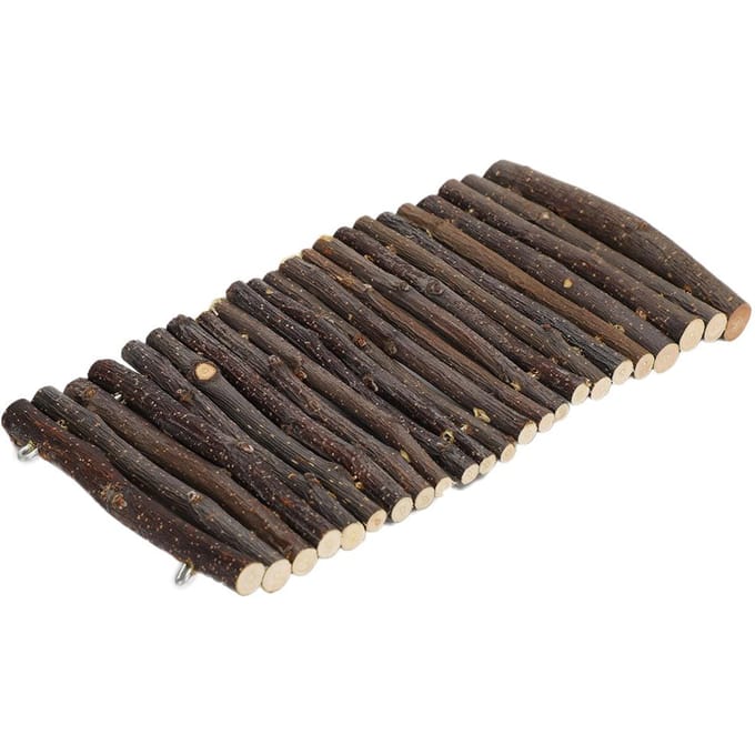 Pont en arc en bois pour hamster, échelle, lapin, petits animaux, cage pour animaux de compagnie, accessoires M M gray