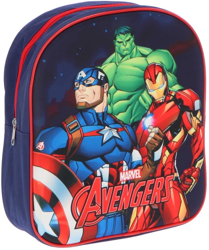 Avengers 3D Rugzak - Schooltas - Polyester - Blauw - Rugzak kind
