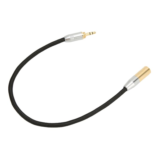 3.5mm Mannelijk naar Mini XLR 3-pins Kabel Professioneel Verguld 3.5mm naar Mini XLR Adapter voor Microfoon