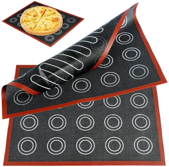 Bakmat voor antiaanbakoven, professioneel herbruikbaar voor macaron/koekjes (30 x 40 cm)