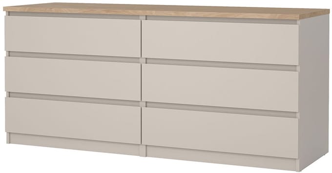 Naia kommode 6 lades eikdecor.