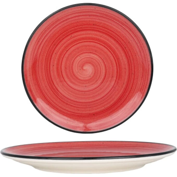 Bonna Dessertbord - Aura Passion - Porselein - 21 cm - set van 6
